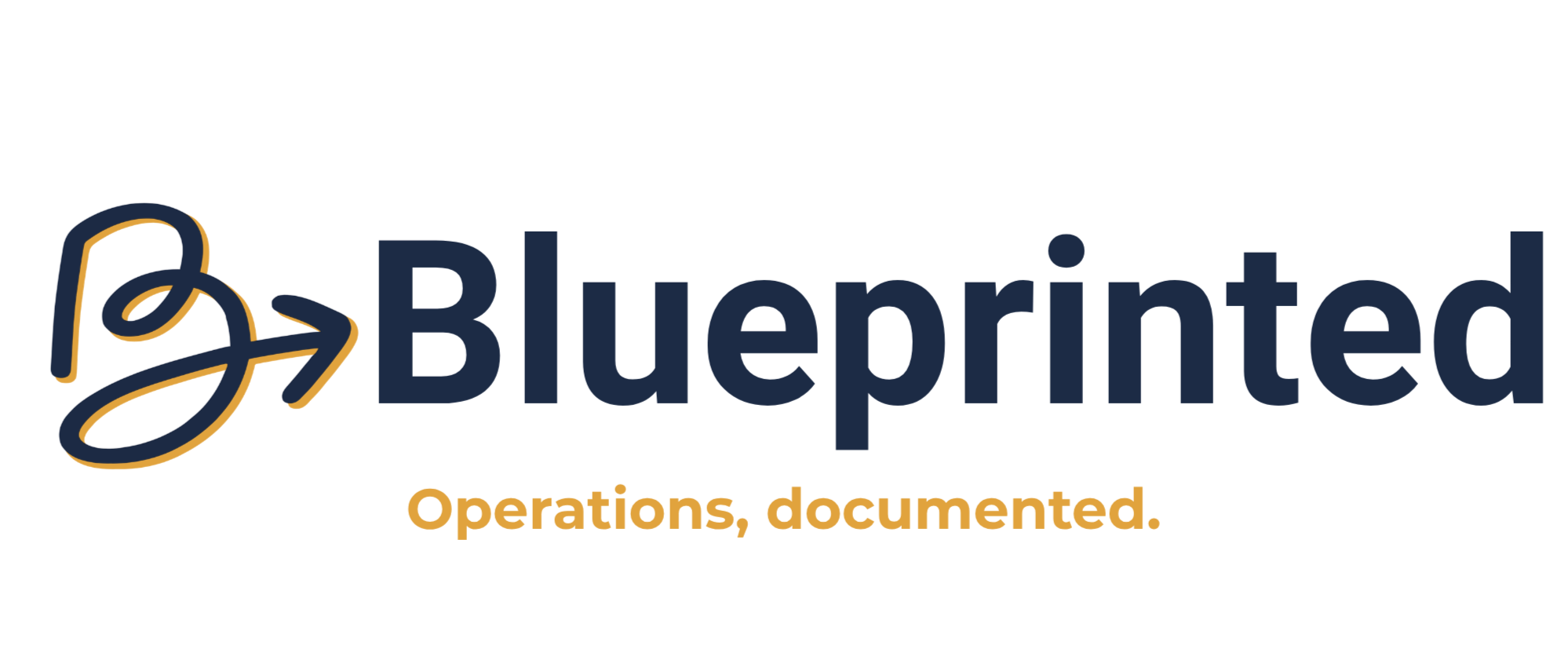 Blueprinted Logo Blueprinted. Operations, documented.